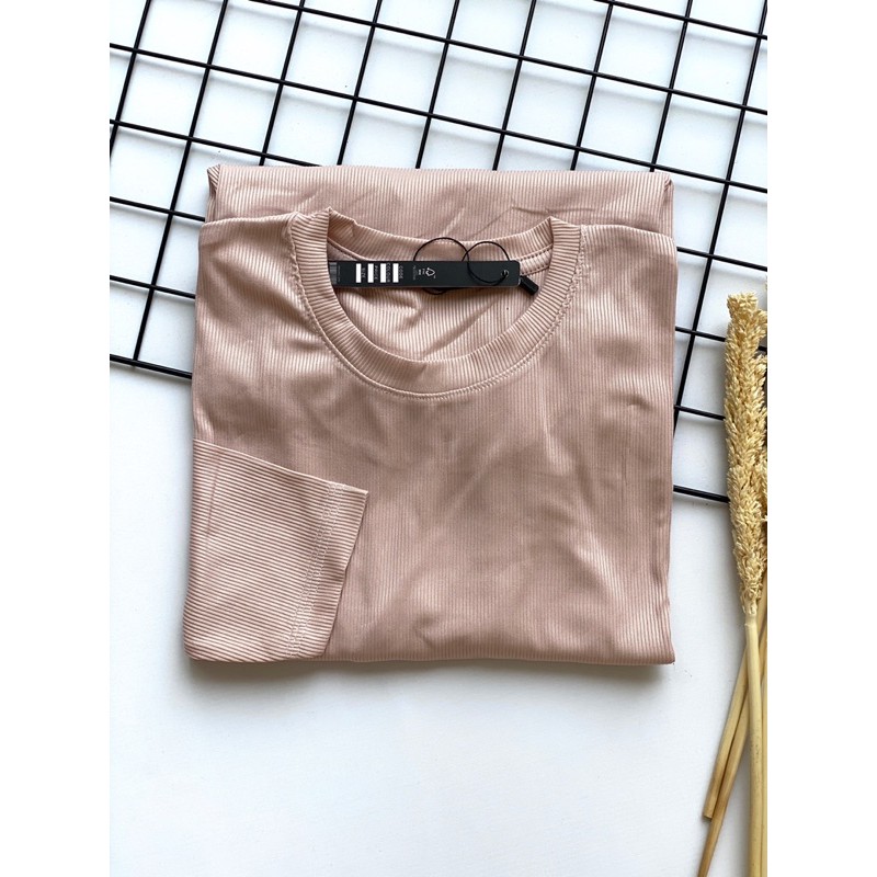 READYBASIC - BAJU KAOS LENGAN PANJANG BAHAN RIBB WARNA FAVORITE