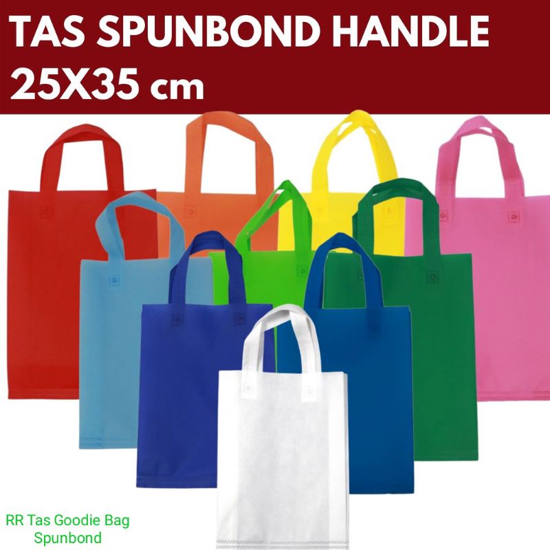 Tas Goodie Bag Spunbond Polos 25x35x8 cm