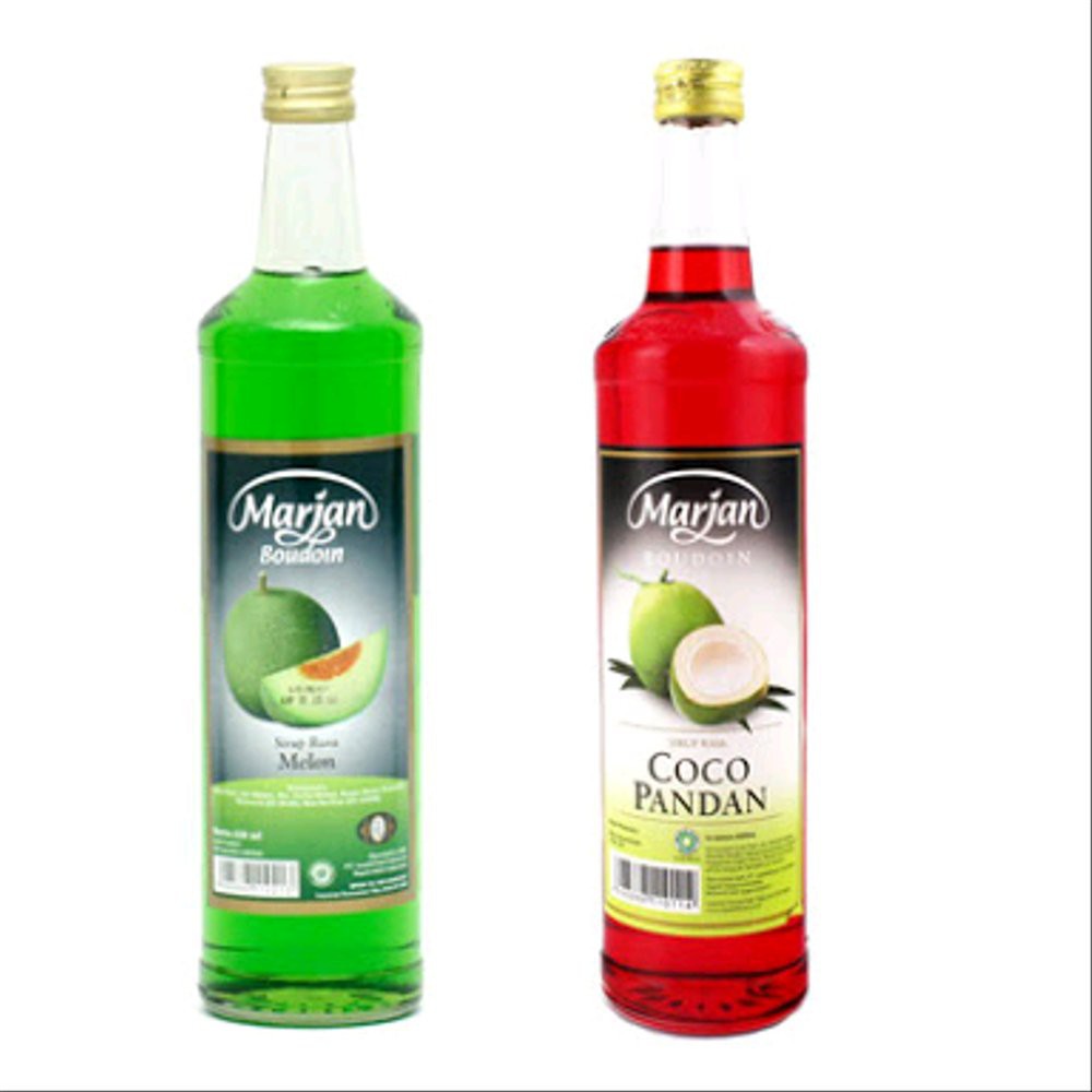 Sirup Marjan Botol 460 Ml Coco Pandan Melon Indonesia