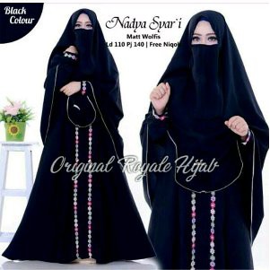 Unik Baju Gamis Syari Nadia set cadar Limited