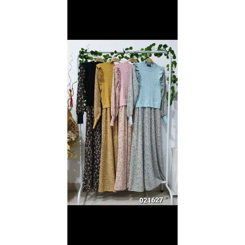 GAMIS KOREA BUNGA mix rajut codoray