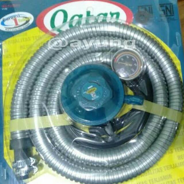 REGULATOR + SELANG + KLEM + SEAL MERK QATAR