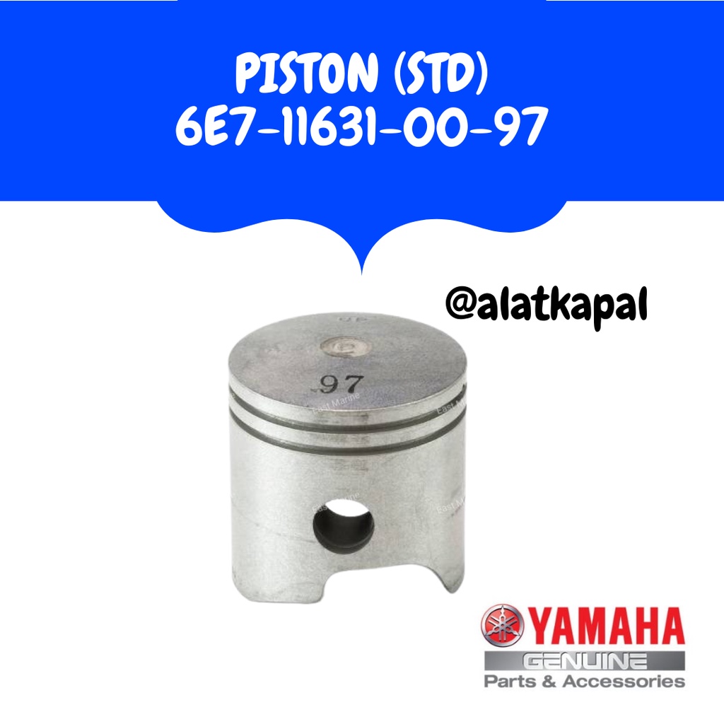 Jual PISTON STD 6E7-11631-00- UNTUK MESIN TEMPEL YAMAHA 15PK 2TAK ...
