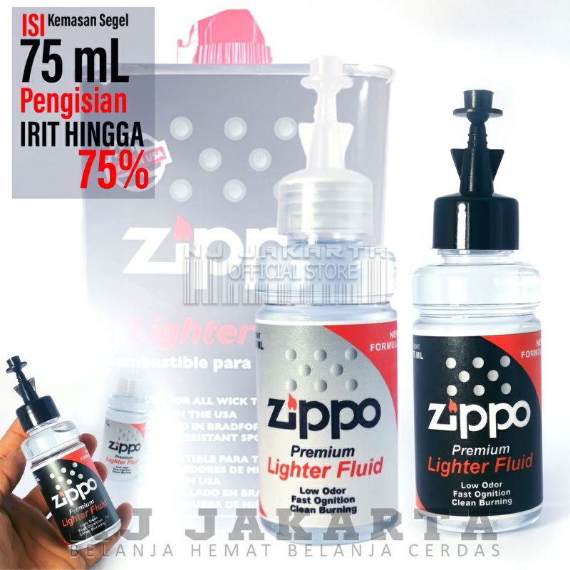 Minyak Zippo Refill Kemasan Hemat Murah Minyak Isi Ulang Zippo 20ml 30ml 75ml 100ml 125ml