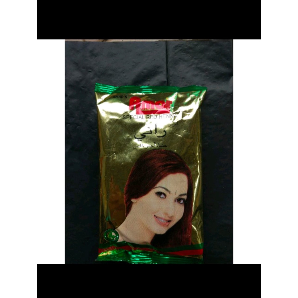 Henna bubuk rani powder / pewarna cat semir rambut natural kemasan baru