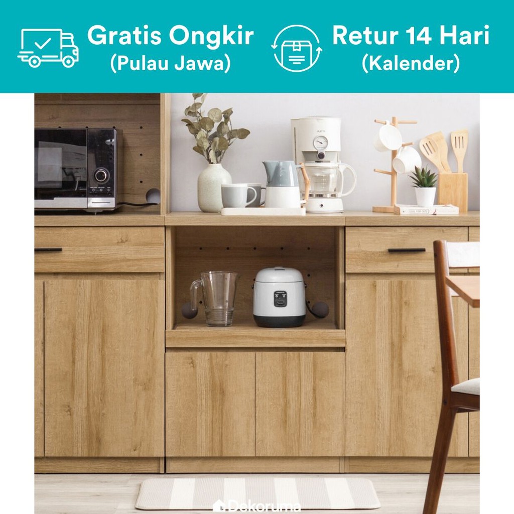  Dekoruma  Kiva Small Cabinet Lemari Kabinet  Dapur Bawah 2 