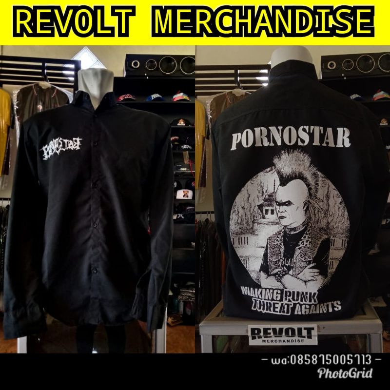 kemeja panjang PORNOSTAR (making punk)