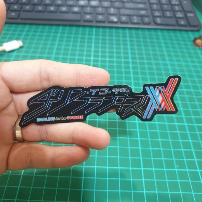 

(BISA COD) Sticker Hologram Anime - PSH1030 - Darling In the FRANXX logo TERBARU Kode 887