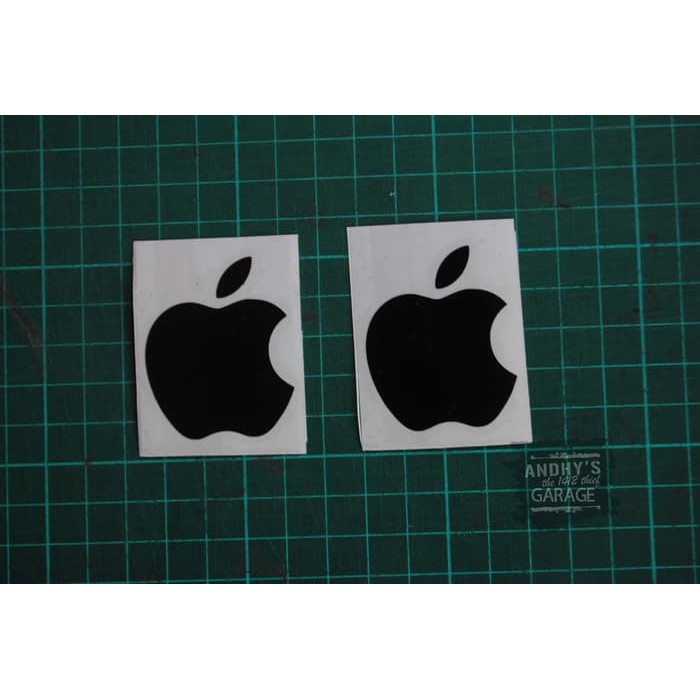 

Ready STock Sticker / Stiker Apple Logo 1.5cm Gold/Silver