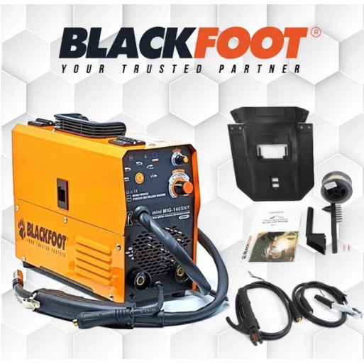 BLACKFOOT Mesin Mini Las MIG MAG MMA TIG 140 SNY Trafo Las Inverter Travo CO2 dg atau Tanpa Gas Gasl