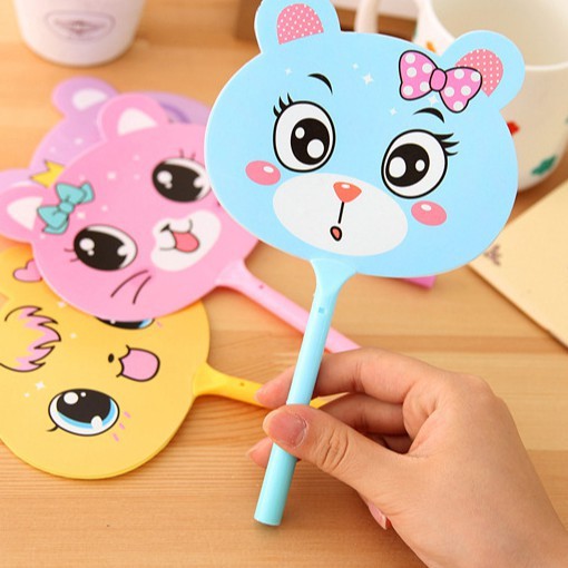 Pulpen Pena Kipas Karakter Kucing / Pena Gel Kipas Lucu Unik Import Murah / TS-76