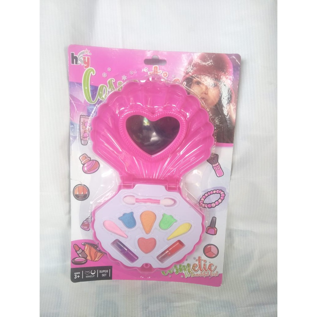 mainan makeup bentuk kerang/mainan anak makeup anak perempuan/mainan makeup/makeup lol/mainan murah