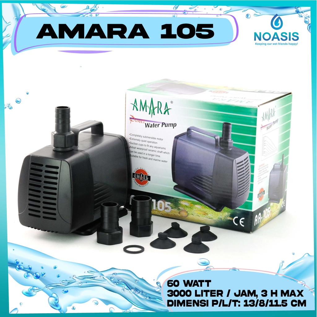 AMARA AA-105 AA 105 POMPA AQUARIUM KOLAM DAN HIDROPONIK AKUARIUM