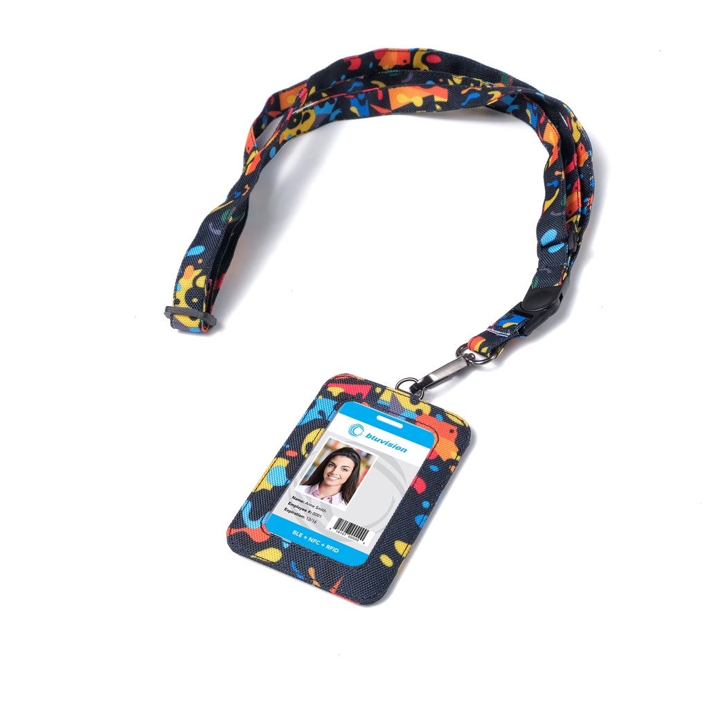 Gantugan ID Card Holder Kantor Kasual Name Tag Lanyard Pria Wanita - IDCS05