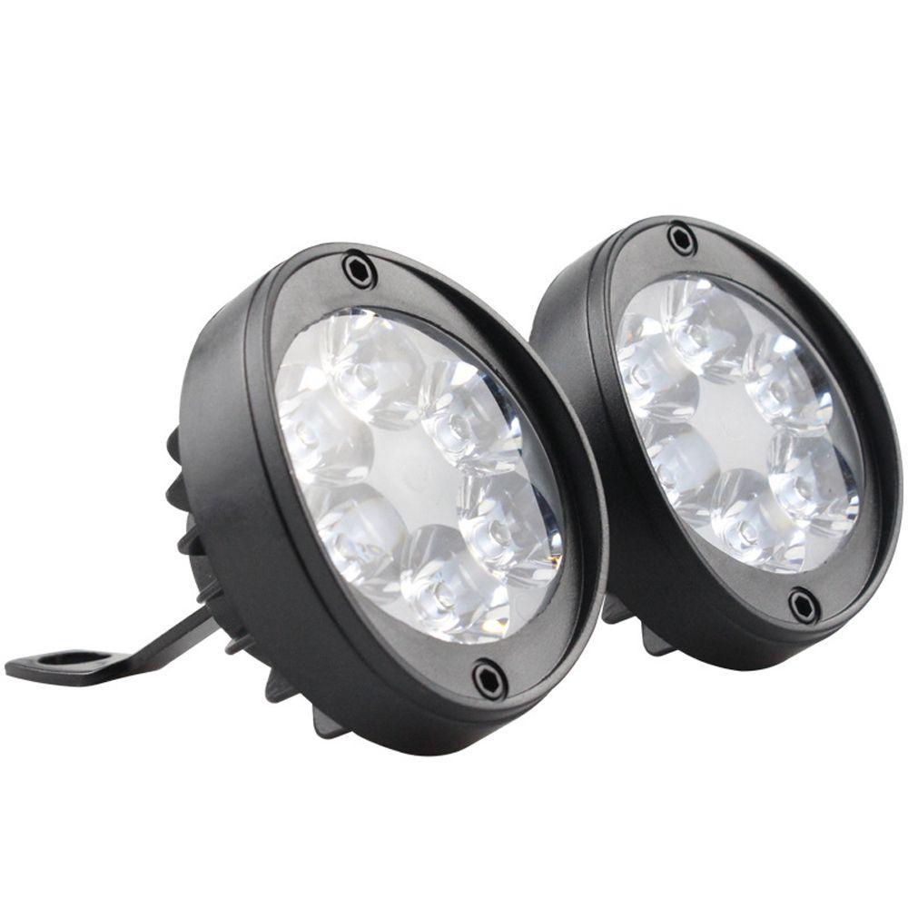 Lanfy Scooters Lampu Sorot Portable Anti Air Motor Fog Lamp Head Lamp Lampu Sorot LED Headlamp Mancing Mirror Lights Fog Light