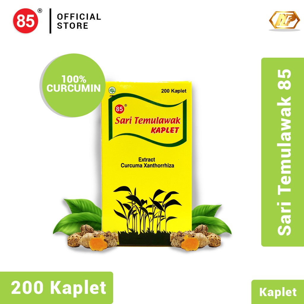 Deli 85 - Sari Temulawak Kaplet 200's Supplemen Herbal untuk Kesehatan Liver-2