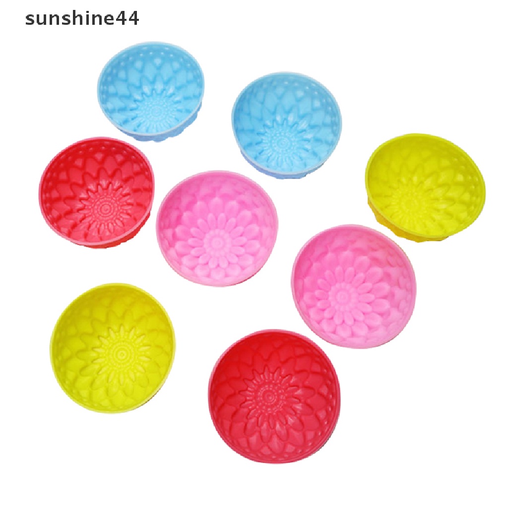 Sunshine 1 / 5Pcs Cetakan Cupcake / Muffin / Sabun Bahan Silikon Food Grade Ukuran 5cm