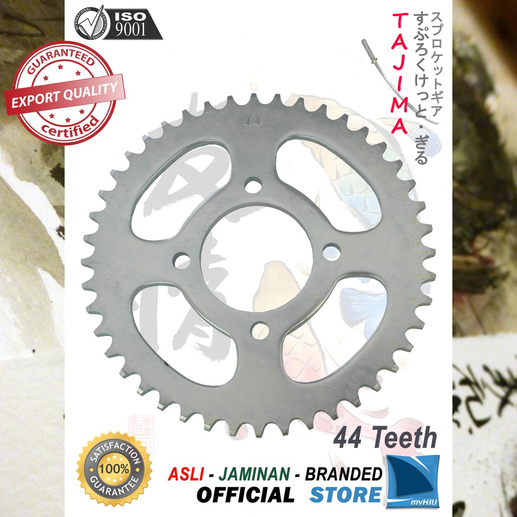 Gigi Tarik 428-44T TVS Apache Gir Belakang - Rear Sprocket Gear TAJIMA