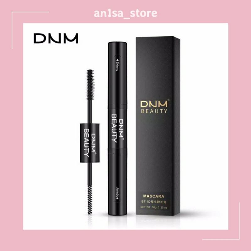 DNM Black 4D Silk Fiber Mascara Waterproof Pemanjang Bulu Mata