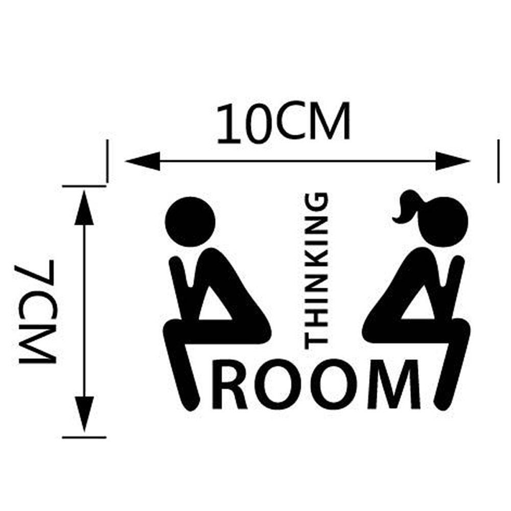 [Elegan] Stiker Toilet Dekorasi Vinyl DIY Home Decor