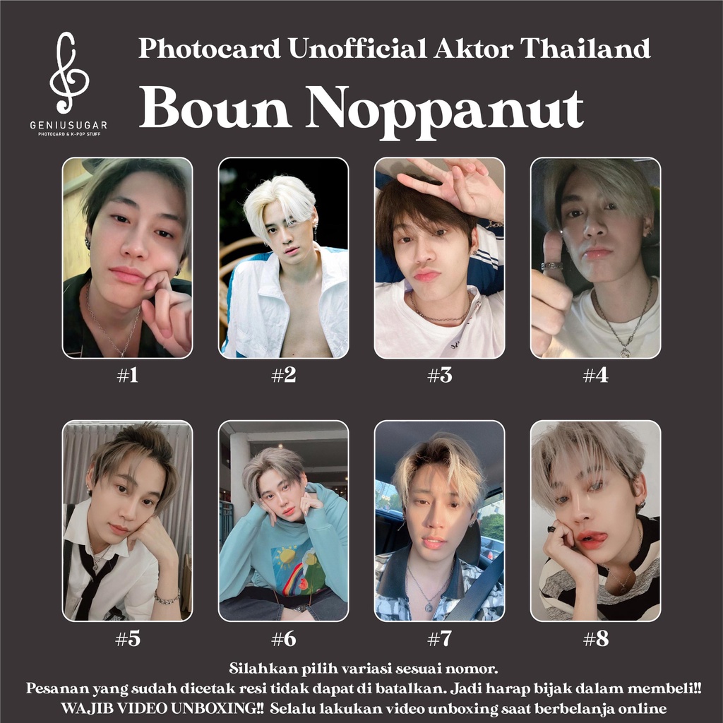 [AKTOR THAILAND] PHOTOCARD BOUN NOPPANUT FANMADE