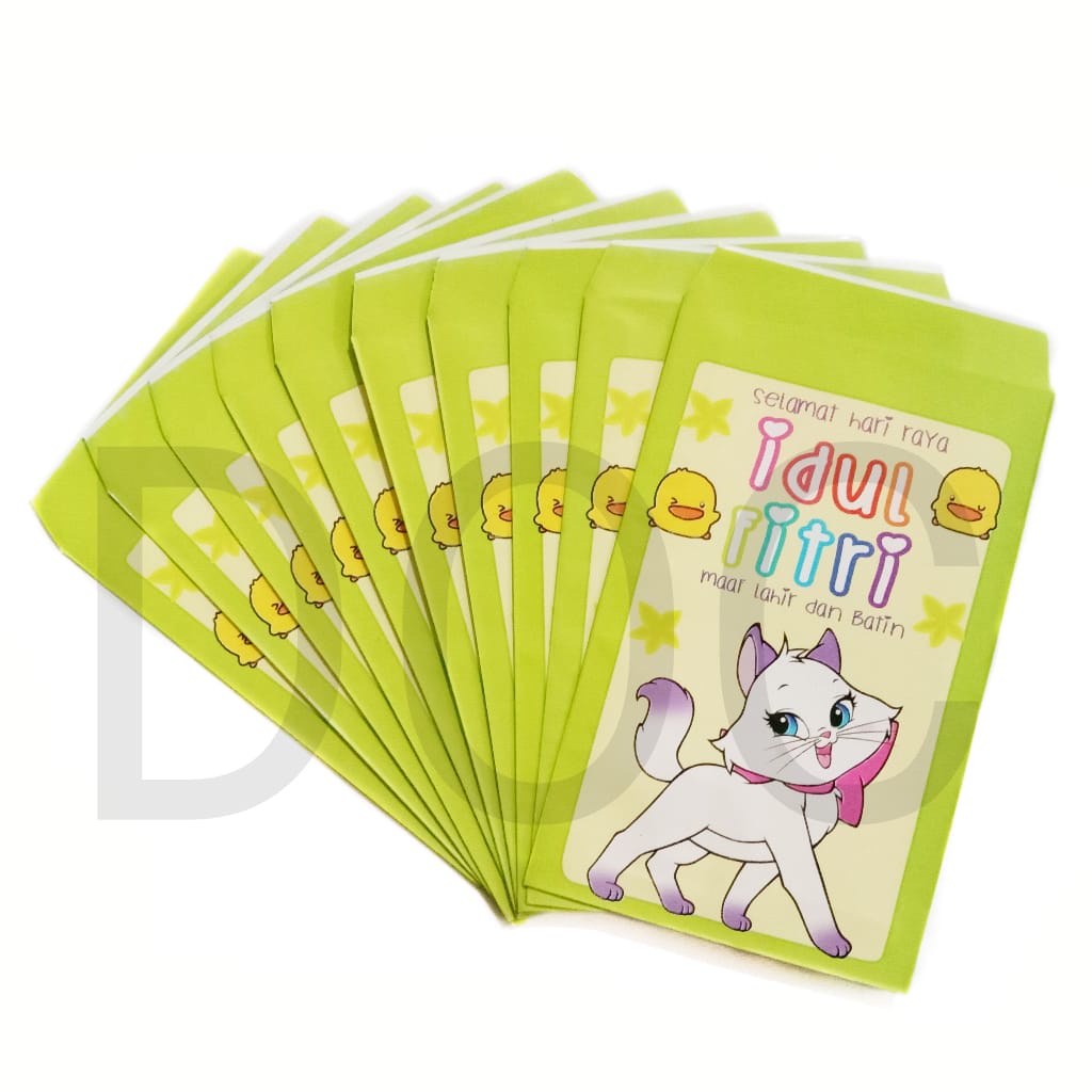 Amplop Lebaran Kecil 1 Pack Isi 10pcs Karakter Lucu