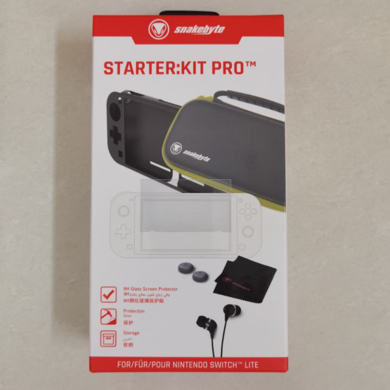 Nintendo Switch Lite Snakebyte Starter Kit Pro Pouch Tas Travel Bag