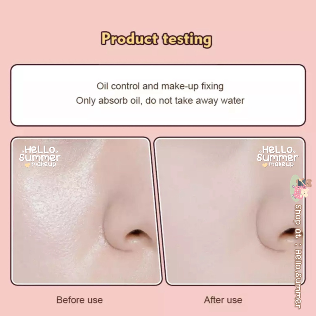 𝐁𝐄𝐃𝐀𝐊 𝐏𝐀𝐃𝐀𝐓 - Matt For Love Compact Powder Bedak Padat + PUFF Oil Control Free Two Way Cake