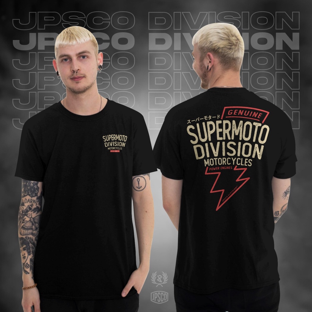 Baju Atasan Kaos Distro Motor Pria Lengan Pendek Terbaru Keren 2022 Supermoto Hits