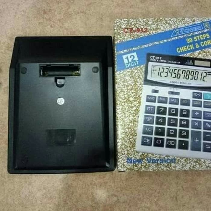 

Terlaris KALKULATOR 12 DIGIT CT 912 BESAR Keren