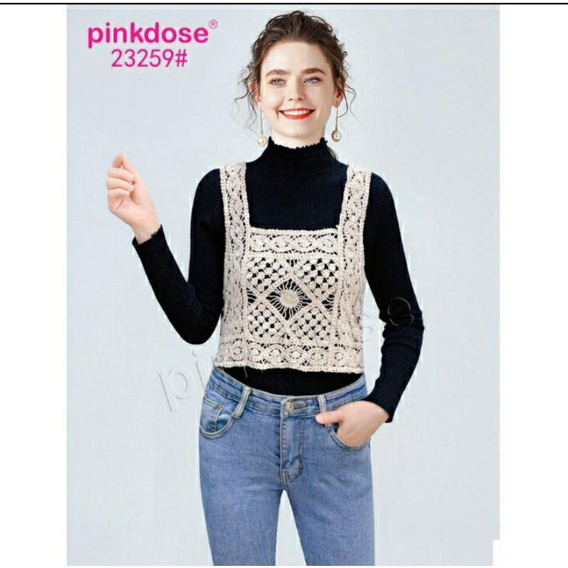 Rompi Rajut Import Pinkdose