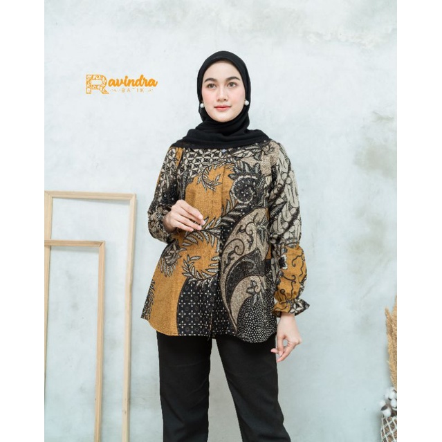 Blouse Batik Printing Pekalongan Kemeja Batik Wanita