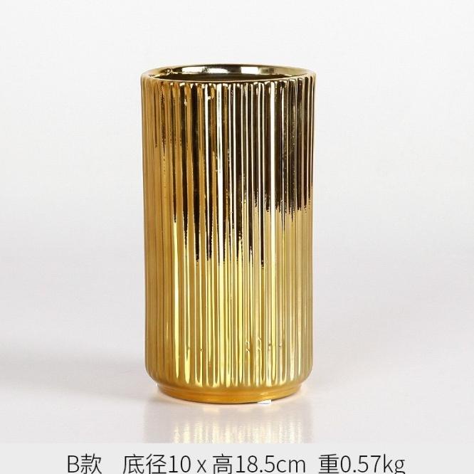 Vas Bunga Gold Keramik