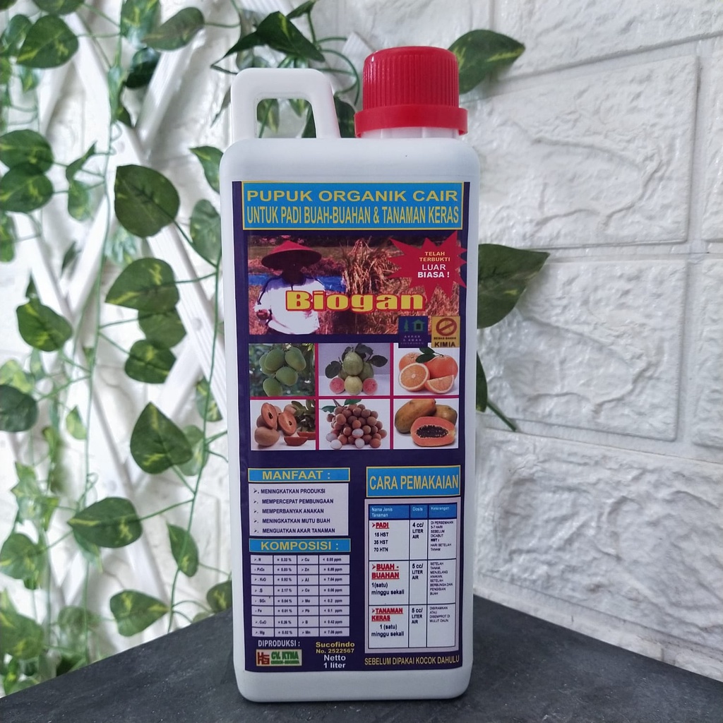 PUPUK ORGANIK CAIR (POC) BIOGAN UNTUK BUAH & SAYUR