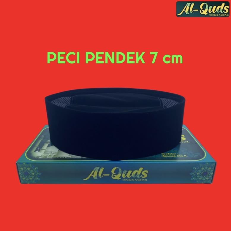 Peci Hitam Pendek  / Songkok Kopiah Pendek Hitam Polos Ac