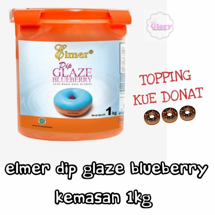 

elmer dip glaze blueberry kemasan1kg
