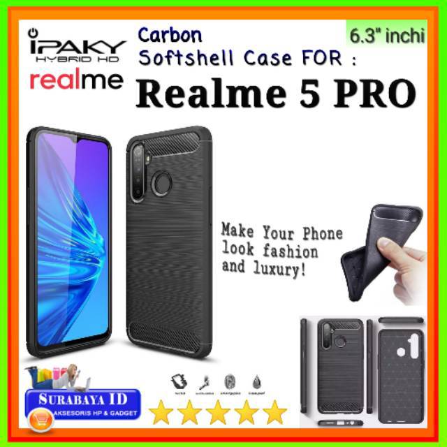 Casing Case RealMe 5 PRO (6.3"inchi) | Soft Case iPaky RealMe 5 PRO