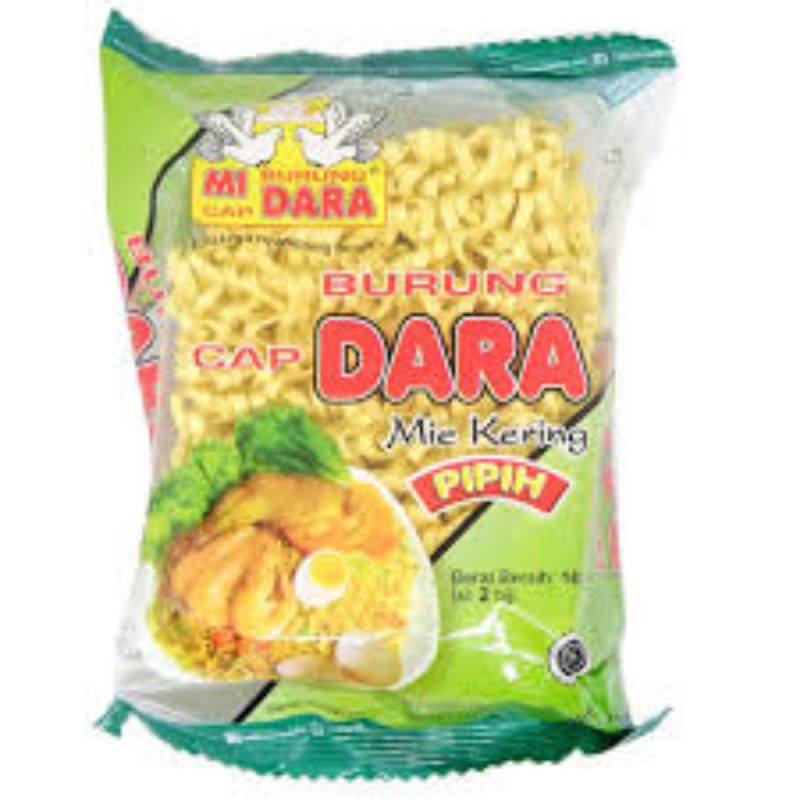 

Mie Burung Dara Pipih kering