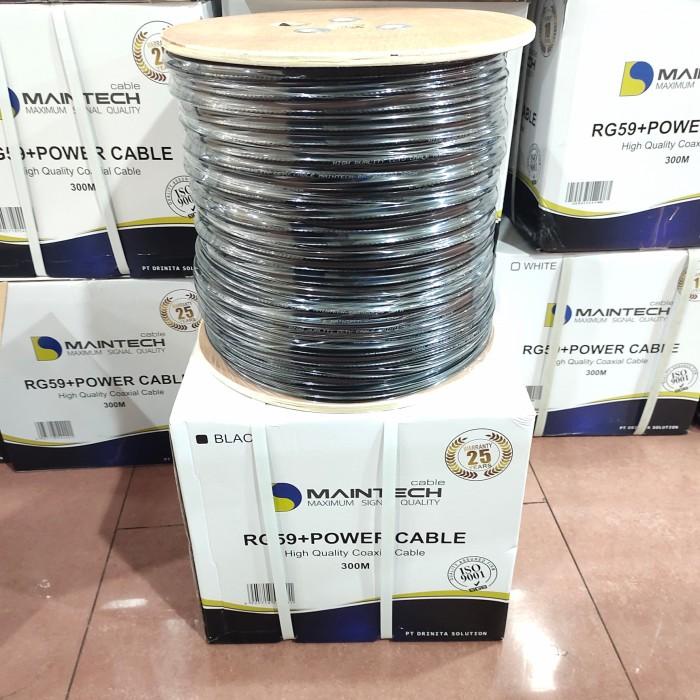 KABEL CCTV MAINTECH RG59+POWER WARNA HITAM
