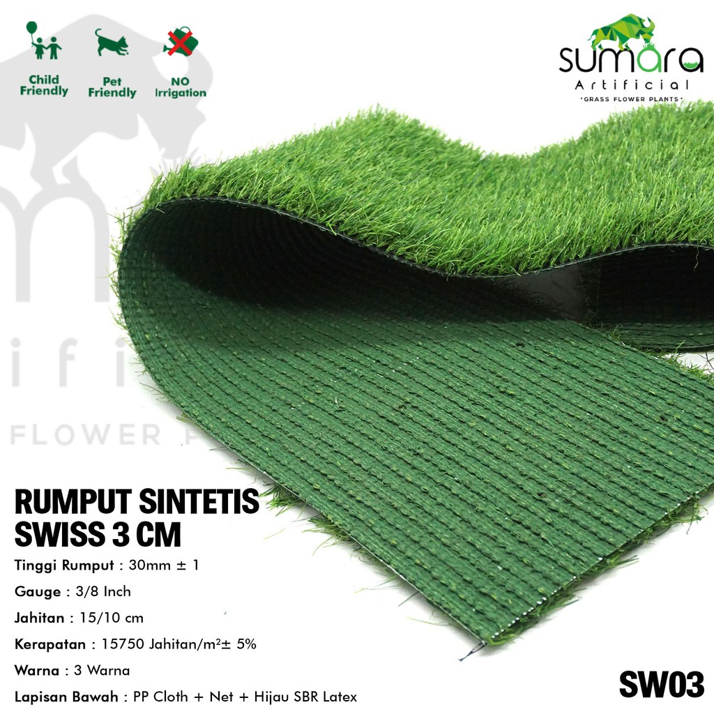  Rumput  Sintetis  Swiss 3 CM Shopee Indonesia