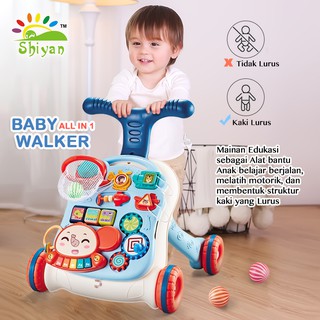  Shiyan mainan  bayi dorong baby push walker set terbaru 