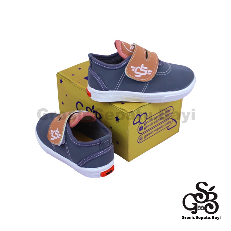 sepatu sneakers anak sepatu anak laki laki sepatu anak perempuan model casual ethan kids Abu polos ringan fleksibel &amp; Anti Slip