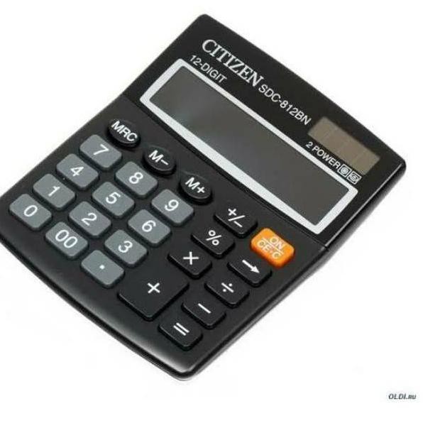 

Terlaris ZNKSK Kalkulator Citizen SDC-812BN 12 Digit / 2 Power / Check and Correct / Replay / SDC -