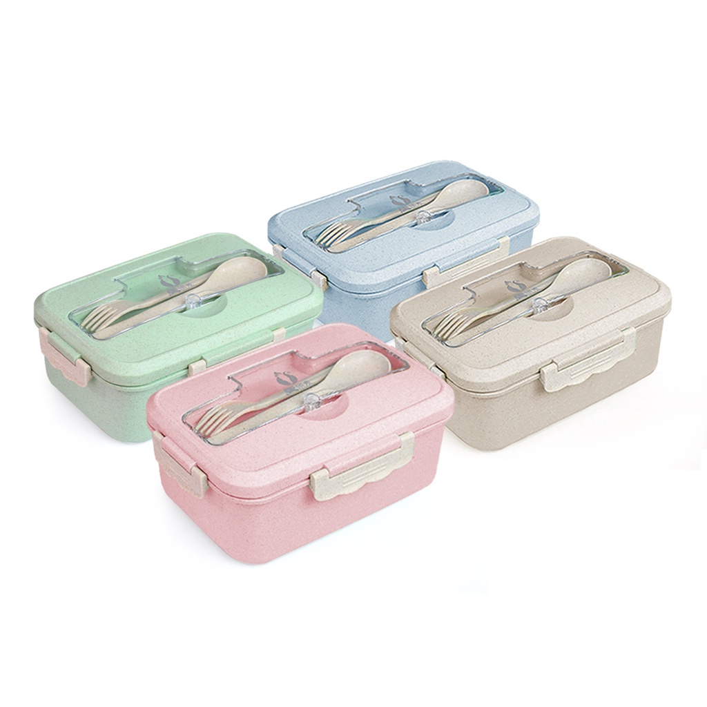 (COD) Lunch Box Set 4 in 1 Kotak Bekal Tempat Makan MALL SHOPPING