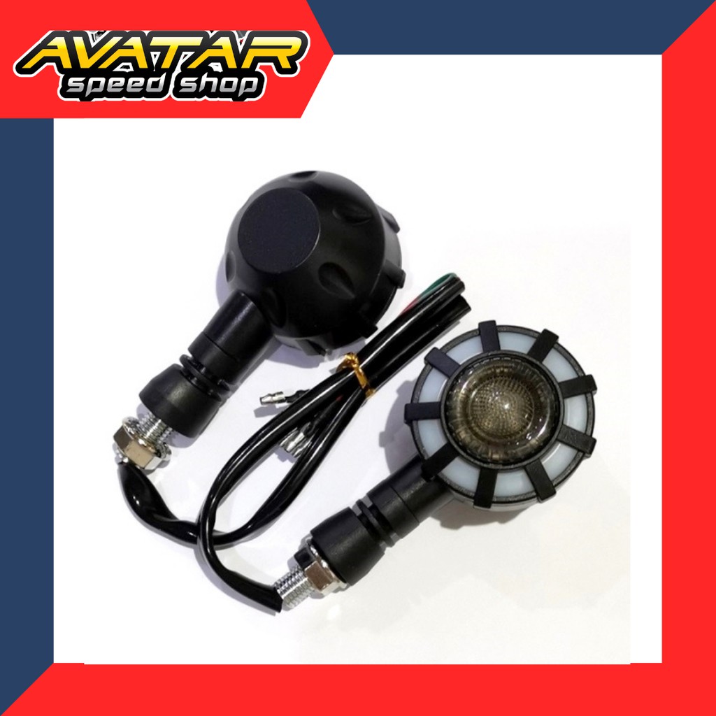 LAMPU SEN MOTOR PROJIE CR7 LED RED