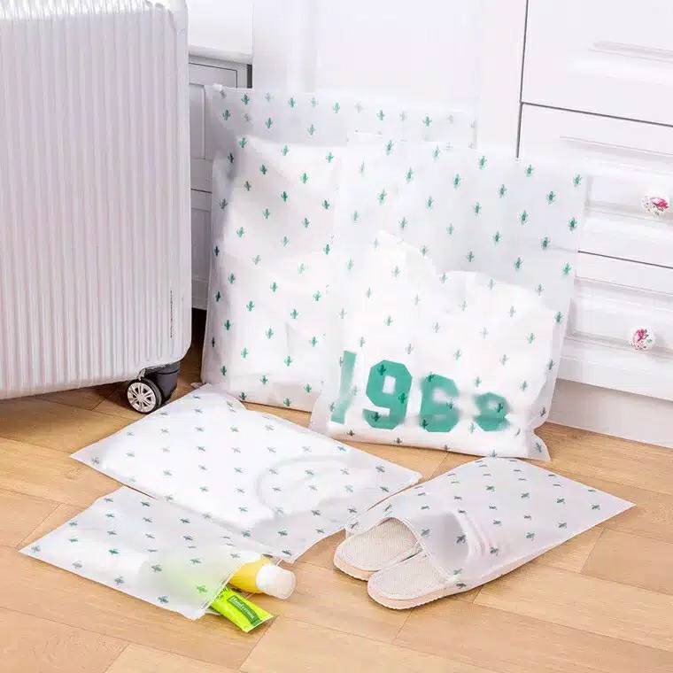 Kantong Travel Transparan Serbaguna/ Kantong Storage Bag Ziplock / Zipper lock / zipper storage bag