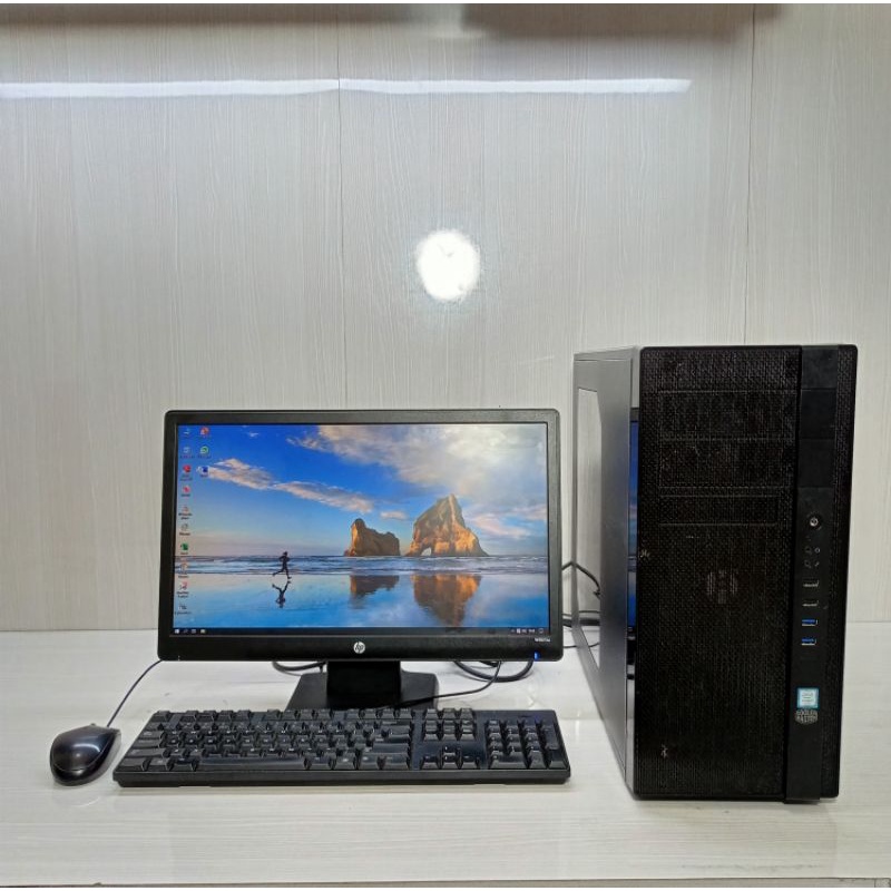 Paketan Pc Rakitan Cooler Master Core i5 Gen4 Ram 8GB HDD 500GB  Fullsett Second Berkualitas