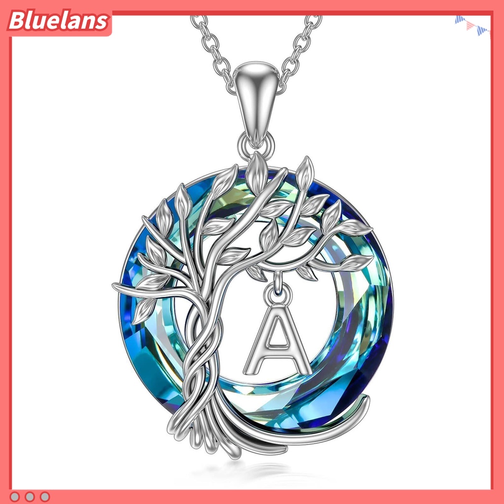 Kalung Rantai Lapis Silver Hias Kristal Imitasi Bentuk Lingkaran Model Hollow Untuk Wanita