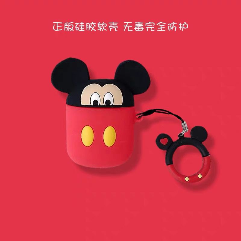 (COD) COD Case Airpods 2 3D Premium Gen 1 Lucu Karakter Inpods 12 Polos Hitam i12 Boba Minnie Toothless Minion-Mickey Ngumpet
