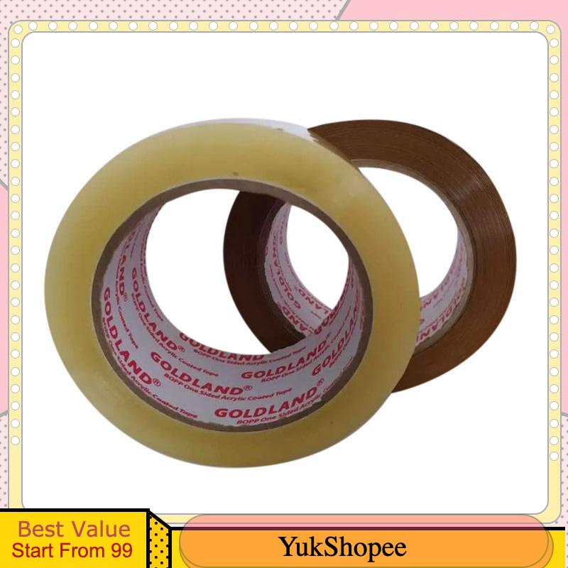 

Lakban Besar Gold Land 2 inch / 48mm x 90 yard Bening / Coklat @Rol mirip Daimaru Gold Tape Original